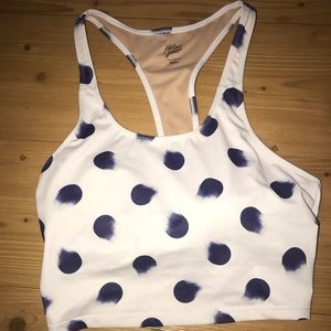Brushed dots racerback